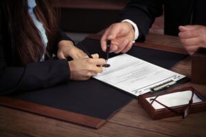 Probate Lawyer Anaheim, CA with two attorneys reviewing documents